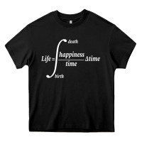 Math Teacher Integral Of Life Happiness Time Geeky Math Heavy Core Tee | Teevron