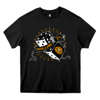 Black Dirty honey Heavy Core Tee - linhVisuals