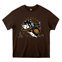 Chocolate Brown Dirty honey Heavy Core Tee - linhVisuals