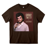 Chocolate Brown conway twitty the best of conway Heavy Core Tee - linhVisuals