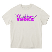 Cream blackberry smoke 6 Heavy Core Tee - linhVisuals