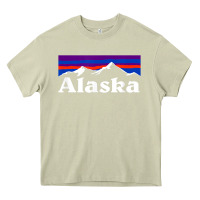 Mossy alaska retro vintage mountains & outdoors wilderness state Heavy Core Tee - linhVisuals