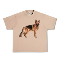 Burro German Shepherd Dog Illustrations Urban Heavy Tee - LillyAllenDesigns