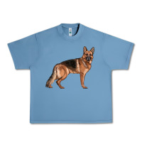 Pebble Blue German Shepherd Dog Illustrations Urban Heavy Tee - LillyAllenDesigns