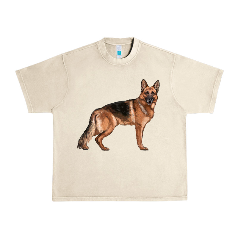 German Shepherd Dog Illustrations Urban Heavy Tee by LillyAllenDesigns | Teevron