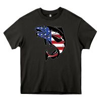 Asphalt american cod fish design fishing lover fisherman usa premium Heavy Core Tee - linhVisuals