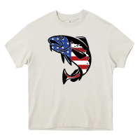 Cream american cod fish design fishing lover fisherman usa premium Heavy Core Tee - linhVisuals