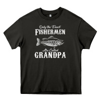 Asphalt mens only the finest fishermen grandad premium Heavy Core Tee - linhVisuals