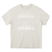 Cream mens only the finest fishermen grandad premium Heavy Core Tee - linhVisuals