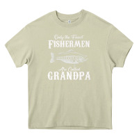 Mossy mens only the finest fishermen grandad premium Heavy Core Tee - linhVisuals