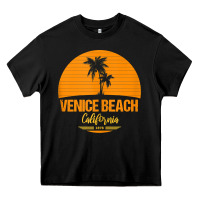 Black california venice beach tank top Heavy Core Tee - linhVisuals