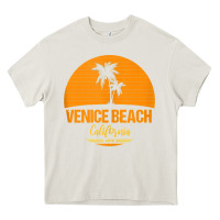 Cream california venice beach tank top Heavy Core Tee - linhVisuals