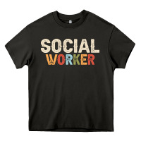 Social Worker Job Occupation Funny Birthday Heavy Core Tee | Teevron