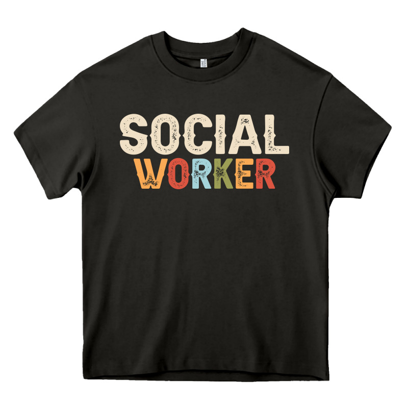 Social Worker Job Occupation Funny Birthday Heavy Core Tee by linhVisuals | Teevron