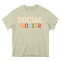 Mossy Social Worker Job Occupation Funny Birthday Heavy Core Tee - linhVisuals
