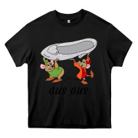 Black gus gus Cinderella Heavy Core Tee - linhVisuals