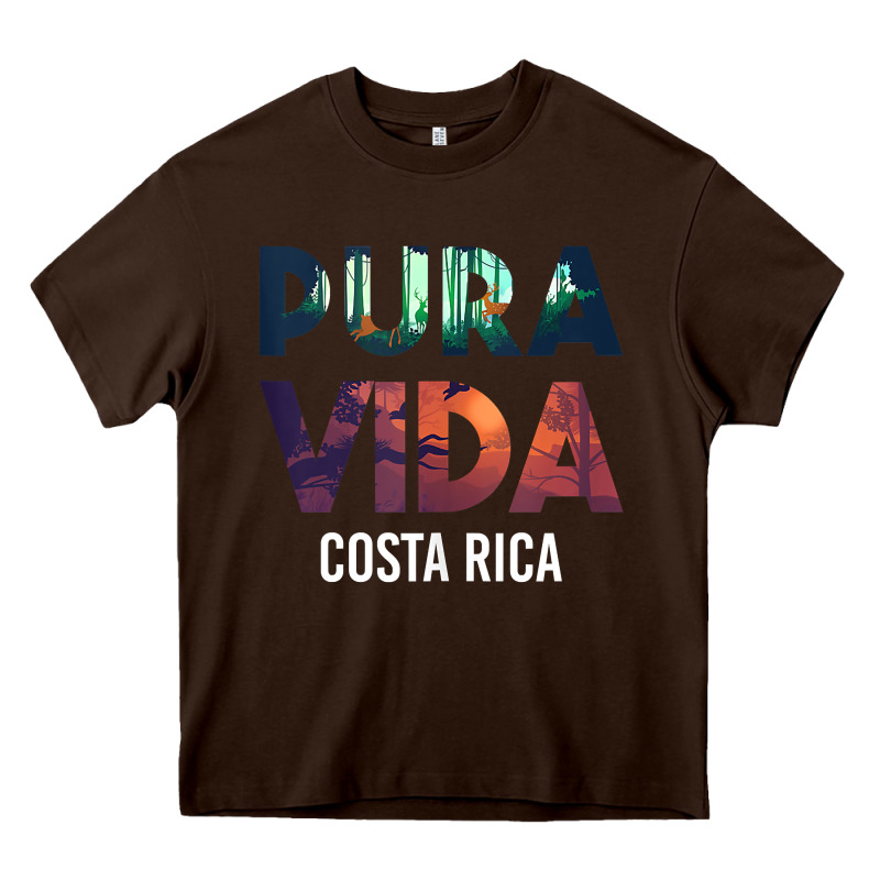 Costa Rica Pura Vida Toucan Tropical Surf Beach Vibes Tank Top Heavy Core Tee by linhVisuals | Teevron