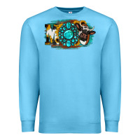 Ocean Blue Moo Mothers Premium Sweatshirt - Jasminsmagicworld