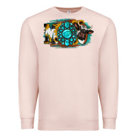 Pale Pink Moo Mothers Premium Sweatshirt - Jasminsmagicworld