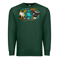 Sports Green Moo Mothers Premium Sweatshirt - Jasminsmagicworld