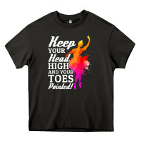 Asphalt ballet dancer keep head high toes pointed ballerina teacher Heavy Core Tee - linhVisuals