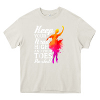 Cream ballet dancer keep head high toes pointed ballerina teacher Heavy Core Tee - linhVisuals