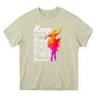 Mossy ballet dancer keep head high toes pointed ballerina teacher Heavy Core Tee - linhVisuals