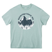 Arona bainbridge island wa mountains hiking climbing camping Heavy Core Tee - linhVisuals