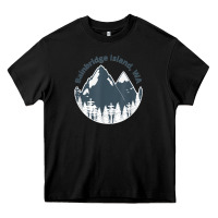 Black bainbridge island wa mountains hiking climbing camping Heavy Core Tee - linhVisuals