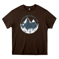 Chocolate Brown bainbridge island wa mountains hiking climbing camping Heavy Core Tee - linhVisuals