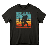 Asphalt bassquatch! funny bigfoot fishing outdoor retro Heavy Core Tee - linhVisuals