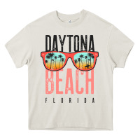 Cream daytona beach shirt florida summer vacation surfing daytona sweatshirt Heavy Core Tee - linhVisuals