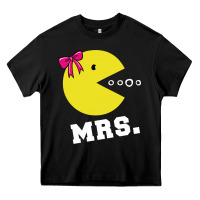 Black Mrs Pacman Heavy Core Tee - linhVisuals