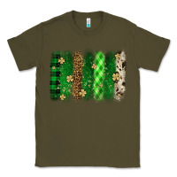 Army Green St. Patrick's Day brushstroke Classic Tee - OliviaCreatesArt