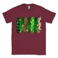 Burgundy St. Patrick's Day brushstroke Classic Tee - OliviaCreatesArt