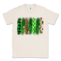 Natural St. Patrick's Day brushstroke Classic Tee - OliviaCreatesArt