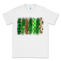 White St. Patrick's Day brushstroke Classic Tee - OliviaCreatesArt