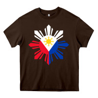 Philippine Flag Hoodie Pinoy Flag Filipino Shirt Pinoy Sun Heavy Core Tee | Teevron