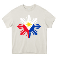 Cream philippine flag hoodie pinoy flag filipino shirt pinoy sun Heavy Core Tee - linhVisuals