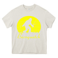 Cream bassquatch bigfoot Heavy Core Tee - linhVisuals