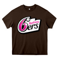 Chocolate Brown sydney sixers Heavy Core Tee - linhVisuals