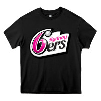 Black sydney sixers Heavy Core Tee - linhVisuals