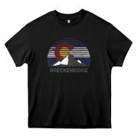Black breckenridge colorado x co flag mountain peak raglan baseball tee Heavy Core Tee - linhVisuals