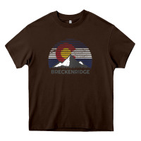 Chocolate Brown breckenridge colorado x co flag mountain peak raglan baseball tee Heavy Core Tee - linhVisuals