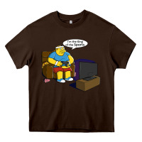 Chocolate Brown the king of the sports Heavy Core Tee - linhVisuals