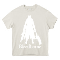 Cream bloodborne zipped Heavy Core Tee - linhVisuals