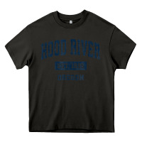 Asphalt hood river oregon or vintage sports established navy design t shirt Heavy Core Tee - linhVisuals