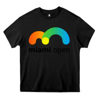 Black miami open Heavy Core Tee - linhVisuals