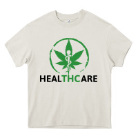Cream healthcare thc marijuana cannabis medical Heavy Core Tee - linhVisuals