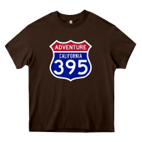 Chocolate Brown california usa highway 395 hiking fishing climbing adventure premium Heavy Core Tee - linhVisuals